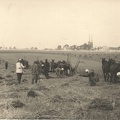 Zagórze żniwa 1938 widok na zabudowania dworskie